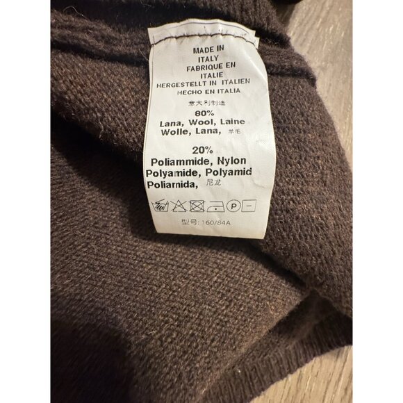 Brandy Melville Amalie Wool Brown Cardigan Button Down Minimalist Preppy Italy - Picture 8 of 12